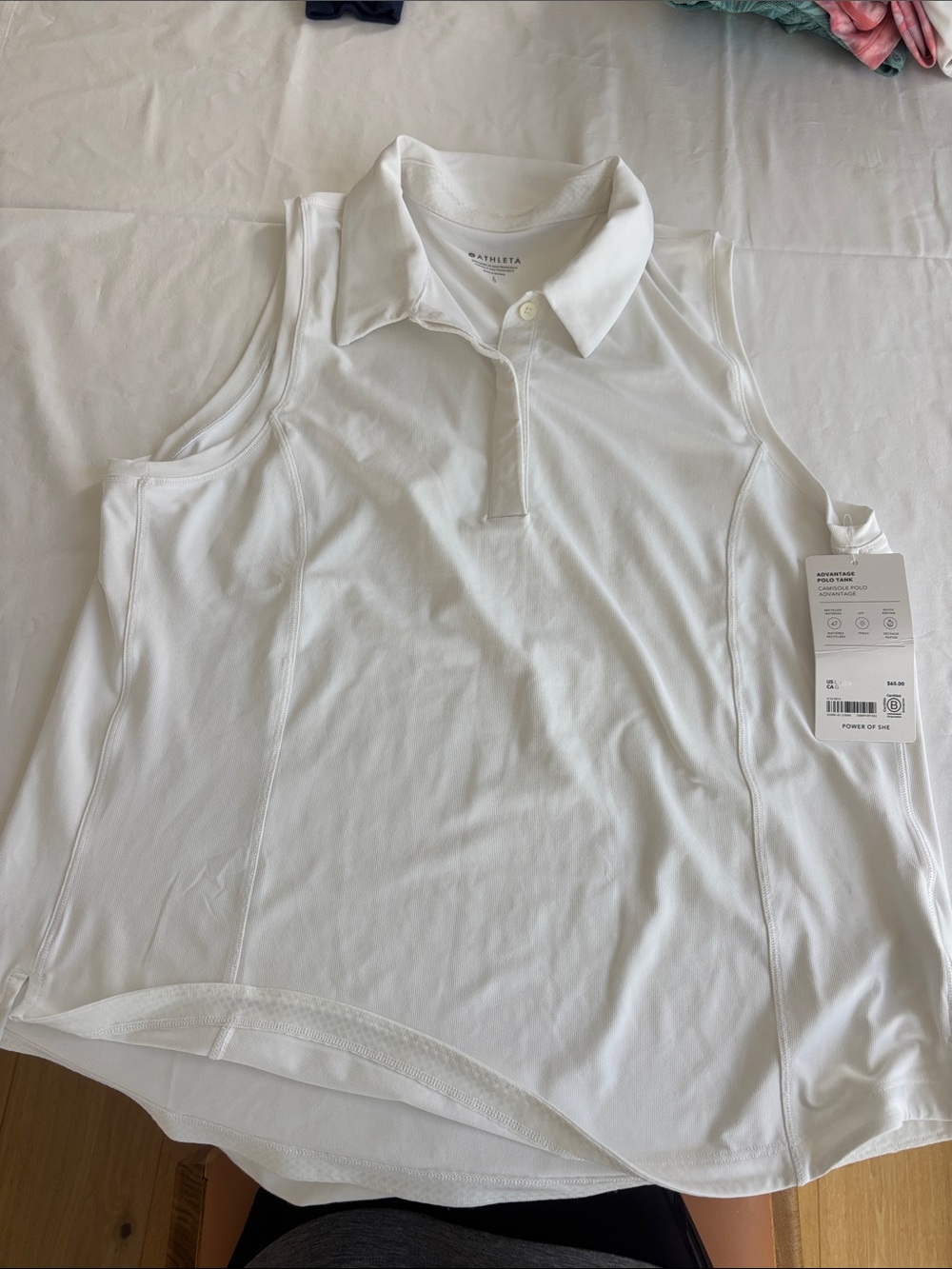 Athleta Advantage Polo Tank - White